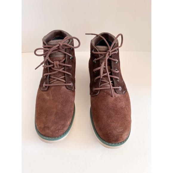 TEVA Men\'s Brown Suede Round Toe Lace Up Mid Top Chukka Style Boots size 9.5 main image 7